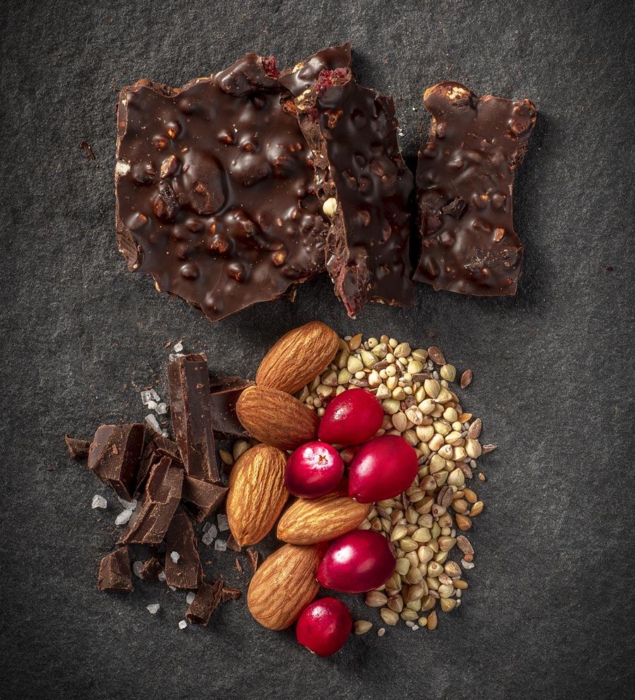 BRIDGEPEAK-Cranberry-Almond-Sea-Salt-Dark-Chocolate-Bark-Ingredients